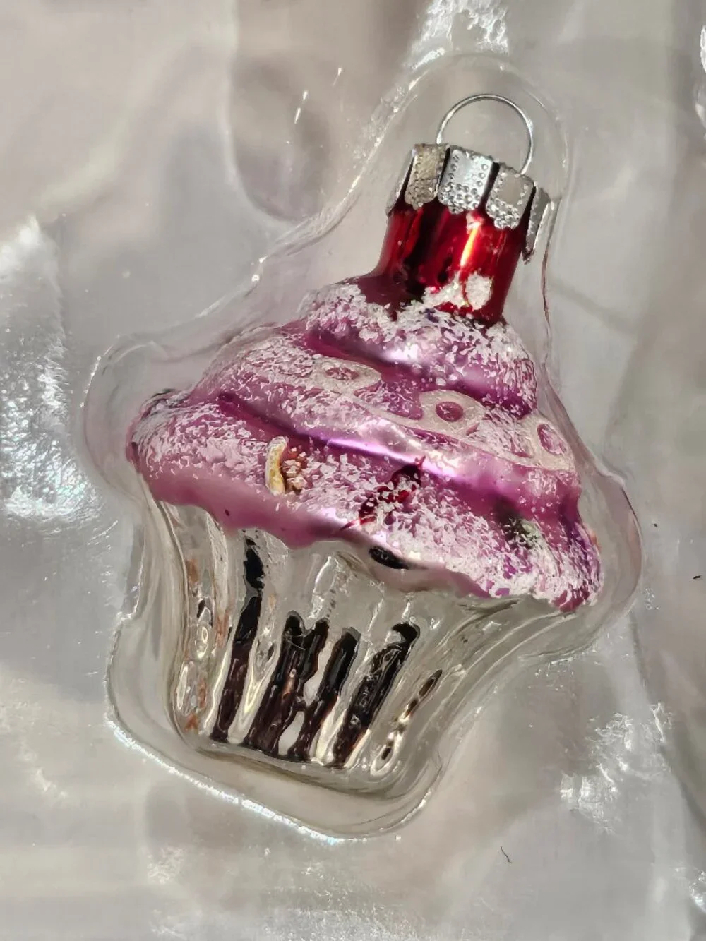 Pastel Glass Ice Cream & Cupcake Christmas Tree Ornaments Sweet Treats Set Of 9